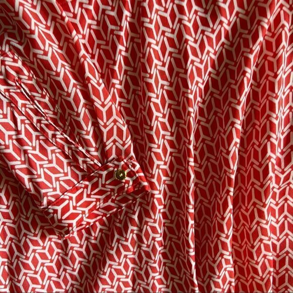 Women’s Worthington Orange and White Top 3X - Picture 2 of 4